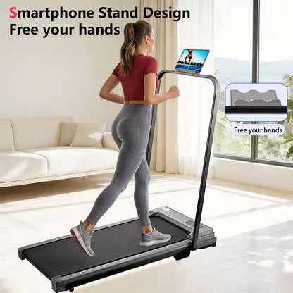 Under Desk Treadmill - 8KM/H Walking Pad Running Machine for Home & Office Use