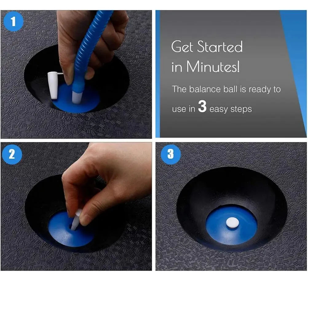 Hit Yoga Wave Speed Ball,Special Fitness Ball,Balance Hemisphere,Fitness Ball,Home Yoga Fitness Equipment,Blue