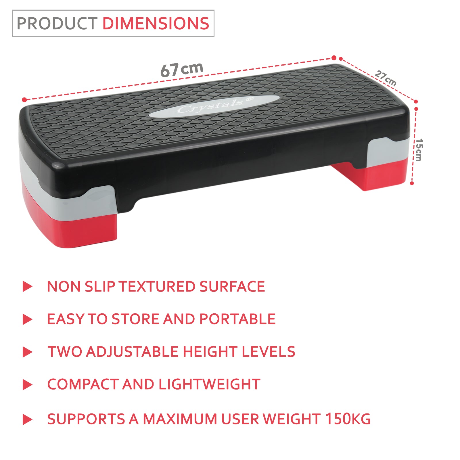 Aerobic Exercise Stepper Durable Non-Slip Mat Adjustable Fitness Yoga Equipment
