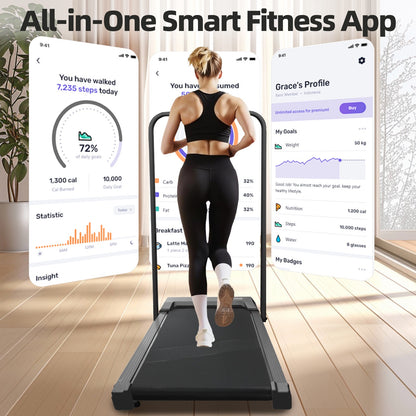Under Desk Treadmill - 8KM/H Walking Pad Running Machine for Home & Office Use