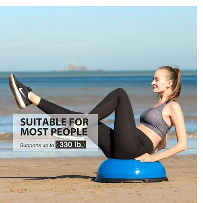 Hit Yoga Wave Speed Ball,Special Fitness Ball,Balance Hemisphere,Fitness Ball,Home Yoga Fitness Equipment,Blue