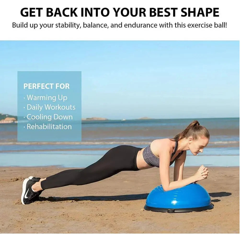 Hit Yoga Wave Speed Ball,Special Fitness Ball,Balance Hemisphere,Fitness Ball,Home Yoga Fitness Equipment,Blue