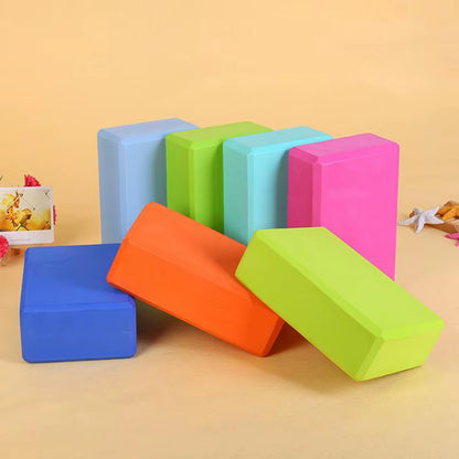 2PCS EVA Gym Blocks Foam Brick Training Exercise Fitness Equipment Dance Yoga Auxiliary Tool Stretching Body Shaping Yoga Blocks