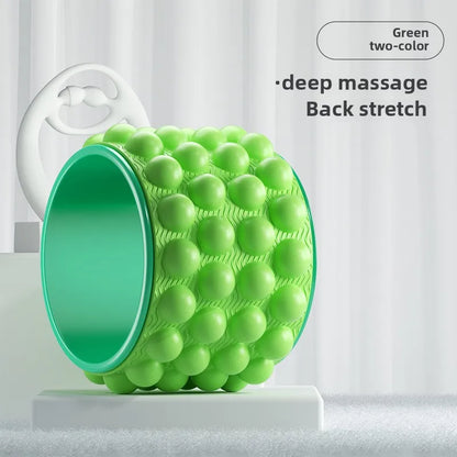 Yoga Wheel Back Shoulder Roller Massage Artifact Beginner Pilates Circle Professional Yoga Equipment Fitness Home Use